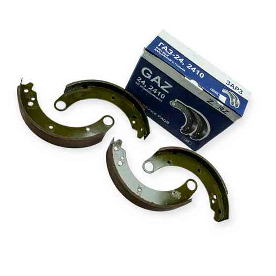 Колодки ГАЗ 2401, 2410, 31029, 3110, 31105 задние (к-кт 4 шт) (ЛЮКС) ЗАРЗ тормозные Мукачево