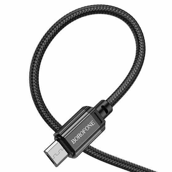 Кабель BOROFONE BX87 Sharp живлення та передачі даних - Micro, колір чорний BX87MB Одеса