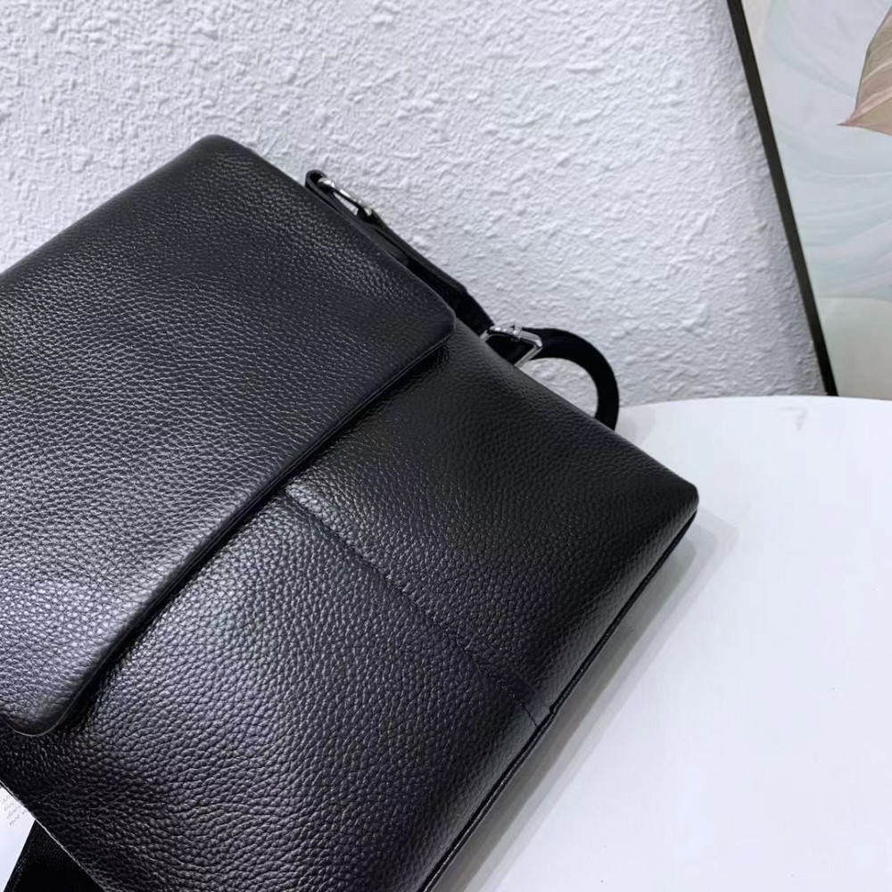 Мужская кожаная сумка из натуральной кожи Черный мессенджер Tiding Bag Кожаный мессенджер мужской Киев - изображение 2