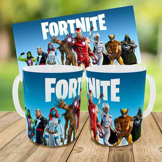Дитячий набір Fortnite сумка-бананка + керамічна кружка з принтом (5699) Київ