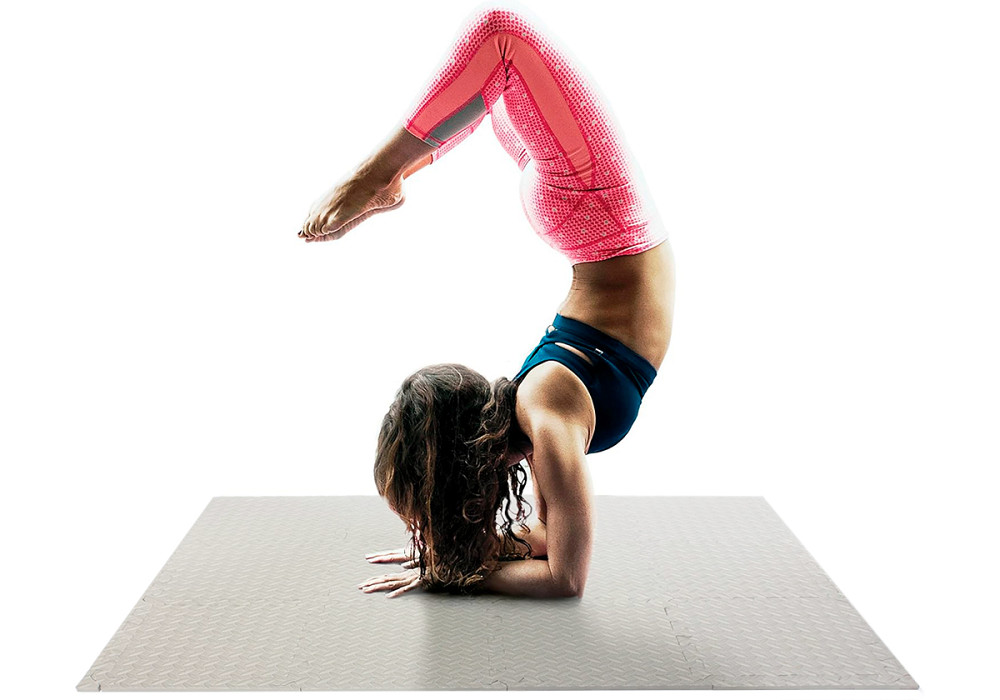 Татамі мат EasyFit SwallowTail 4 шт (60х60х1 см) пазл хвіст ластівки сірий Коломия - фото 5