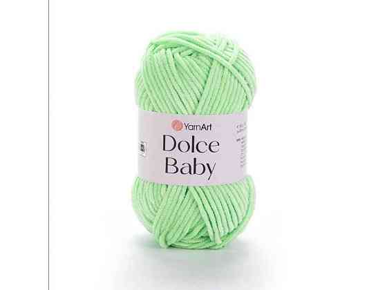 Пряжа Dolce Baby зелений 100% мікрополіестр 85м 50г 5шт/уп 850 ТМ YarnArt Київ