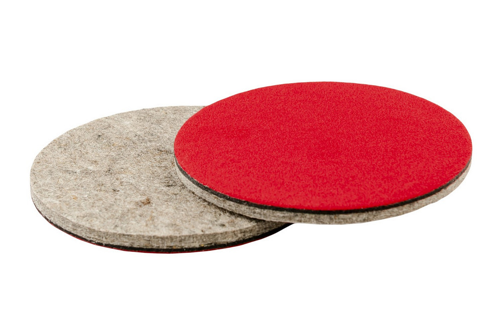 Круг полірувальний MASTERTOOL на липучці з натуральної повсті жорсткий вологостійкий 6 мм Ø 150 мм набір 5 шт 08-9615 Коломыя - изображение 3