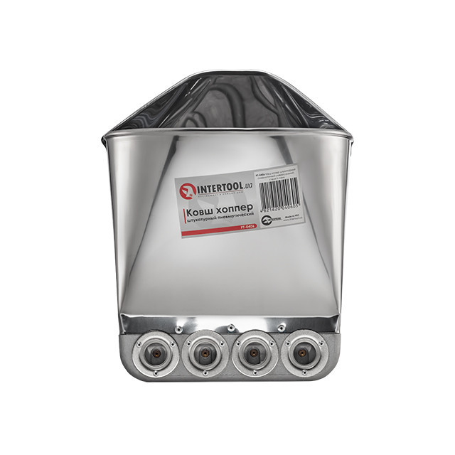 Ковш-хоппер штукатурный пневматический универсальный (стены и потолок), 3 л, 5-6 атм, 400 л/мин INTERTOOL PT-0406 Киев - изображение 9