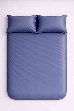 Підковдра на блискавці Ecotton полуторний 150х215 см із сатину однотонний синій 18-4221 Sling Lake Коломия