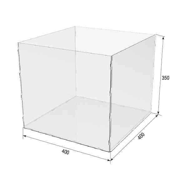 Коробка акриловая EKOSTAR 400х400х350 Киев