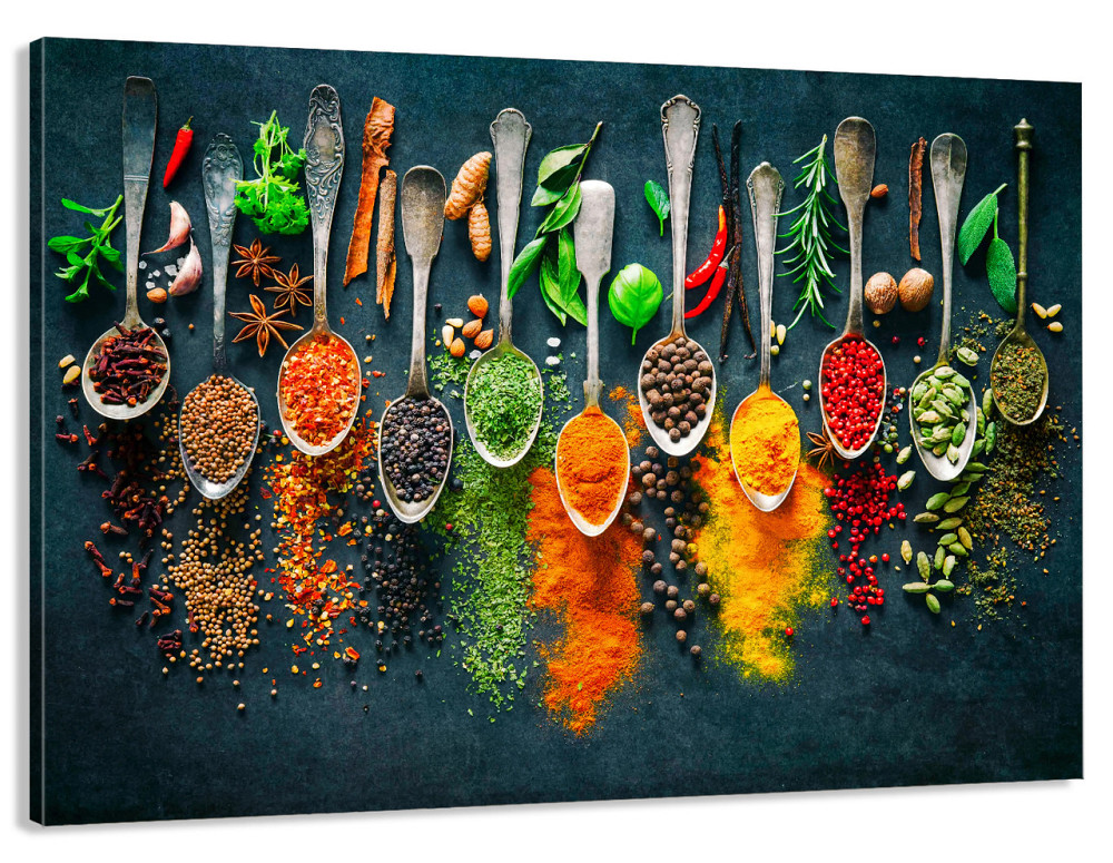 Картина холст в гостиную / спальню   Ложки спецій    MLP_41 90х180см Киев - изображение 1