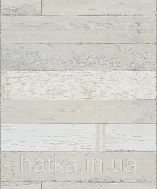 Шпалери вінілові на флізеліні Rasch Clasik 0,53х10 під дошку структурні бежеві сірі Київ - фото 1