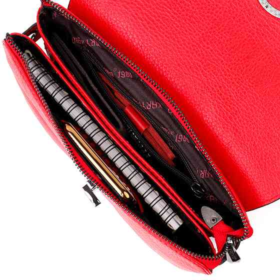 Зручна сумка жіноча на плече KARYA 20857 шкіряна Червоний Київ