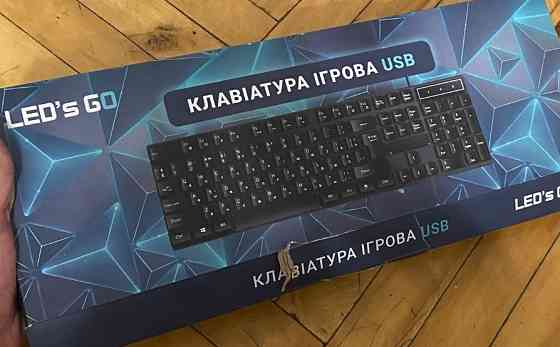 LEDs Go ігрова клавіатура USB – стильна та надійна для геймерів. Київ