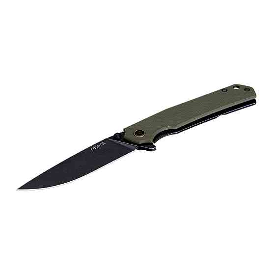 Ніж складаний туристичний Ruike P801-G, (8.6 см) 14C28N / G10 оливковий Киев