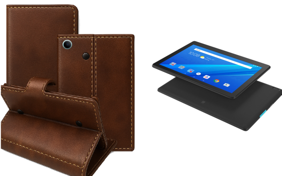 Книжка-трансформер для планшета Lenovo Tab E10, колір Black Buno-Red Київ