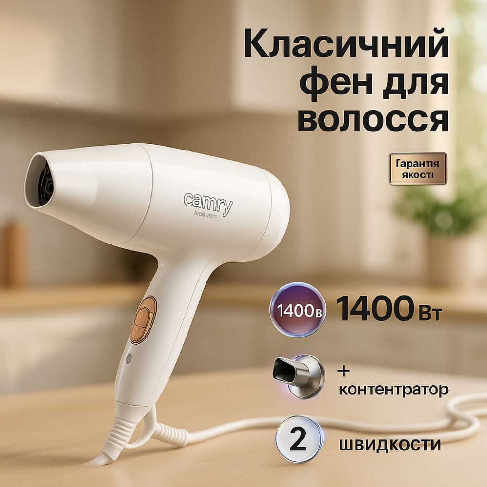 Мощный фен для волос, Фен для укладки прически, Фен разных типов волос Портативный с насадками LC-42 Львов - изображение 12