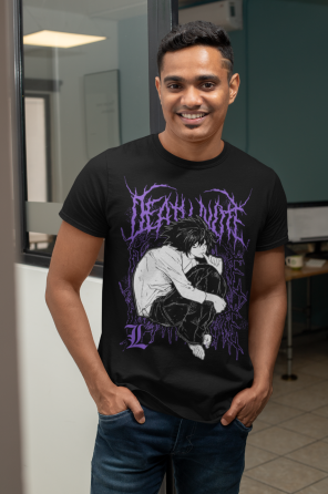 Футболка для мальчика аниме Тетрадь смерти оверсайз (рост от 165 до 180 ) Черний AnimeJ0729m Днепр