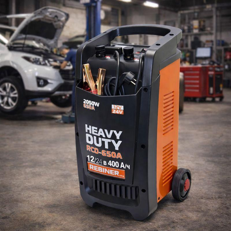 Пуско зарядний пристрій Rebiner,пуско зарядний пристрій для вантажівок 12/24 В  400 А/ч ,Зарядний пусковий пристрій для авто Львів - фото 1