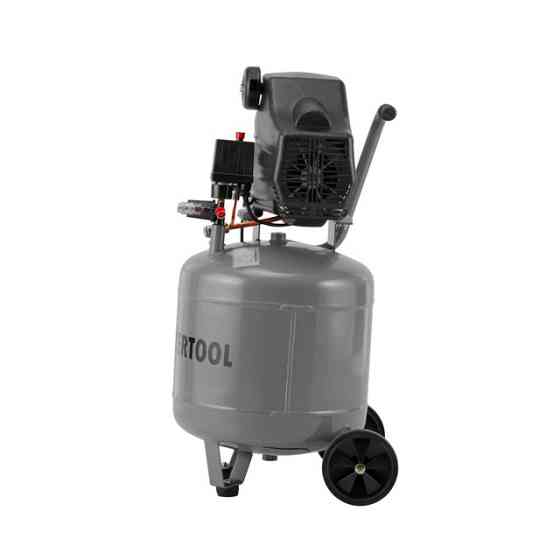 Компресор, 50 л, вертикальний, 1,5 кВт, 220 В, 8 атм, 206 л/хв, 63 дБ INTERTOOL PT-0019 Київ