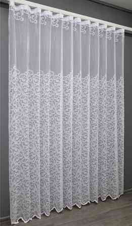 Тюль VR-Textil 1421т Преміум Жакард Білий 400х270 см (42-0865) Київ