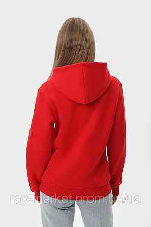Худи женское базовое утепленное RAY BASIC красное (U0401W-Red) XL Киев