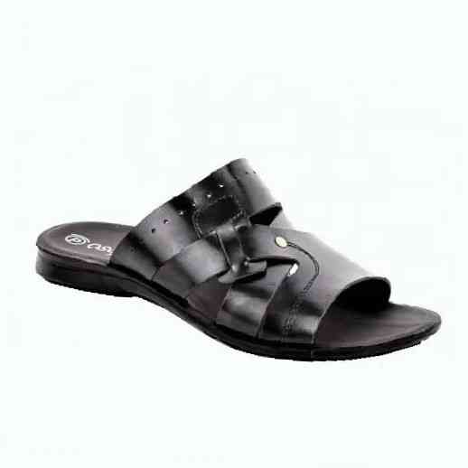 Мужские Шлёпанцы Тапочки Сланцы Чёрные Кожаные (размеры: 41,42,43,44,45) Днепр