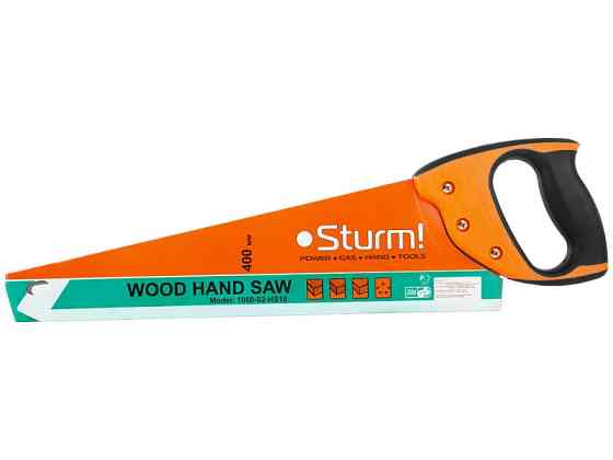 Ножовка по дереву Sturm 400мм, 3-х гран. заточка 1060-02-HS16 (читать описание) Ровно