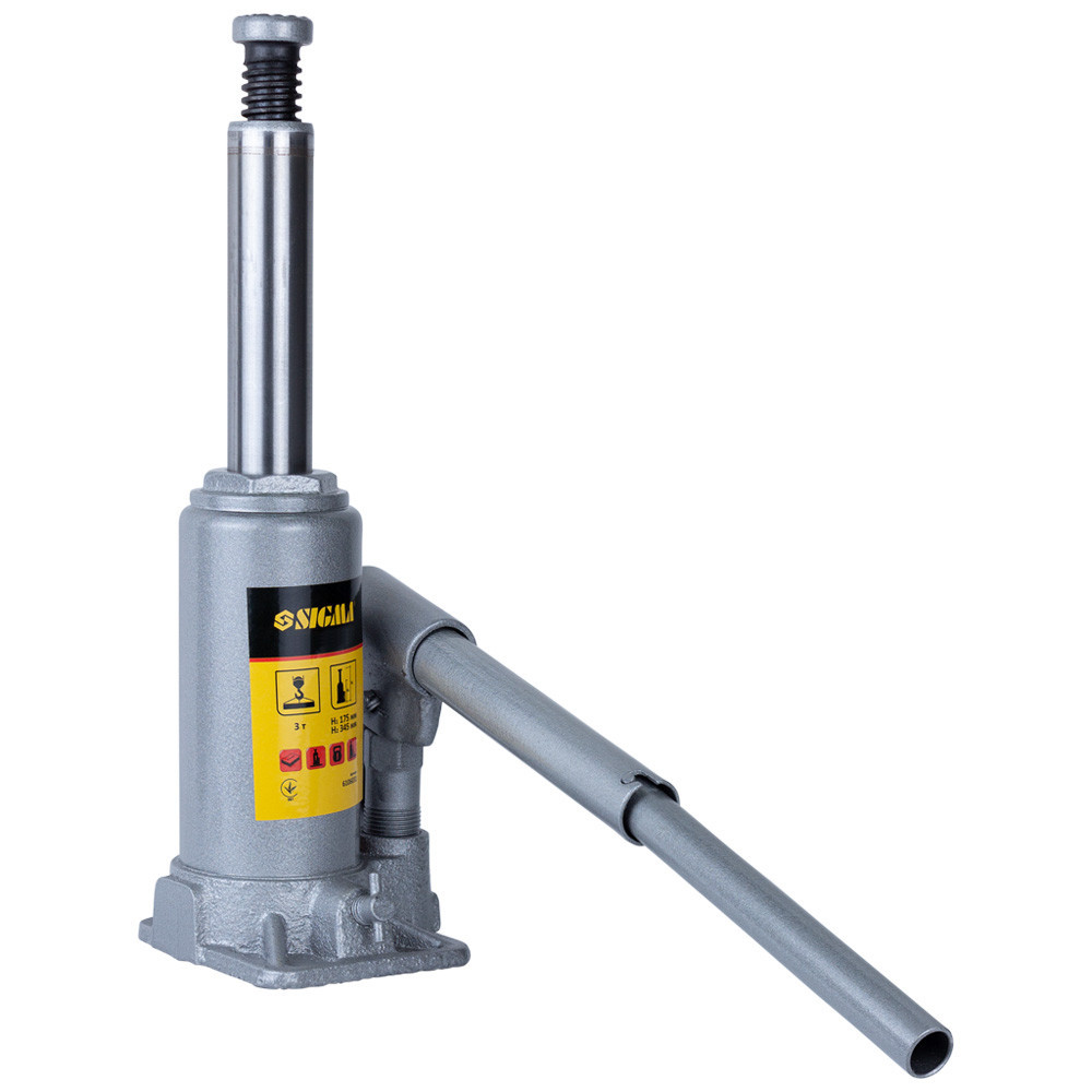 Домкрат гідравлічний пляшковий 3т H 175-345 мм Standard SIGMA (6106031) Київ - фото 3