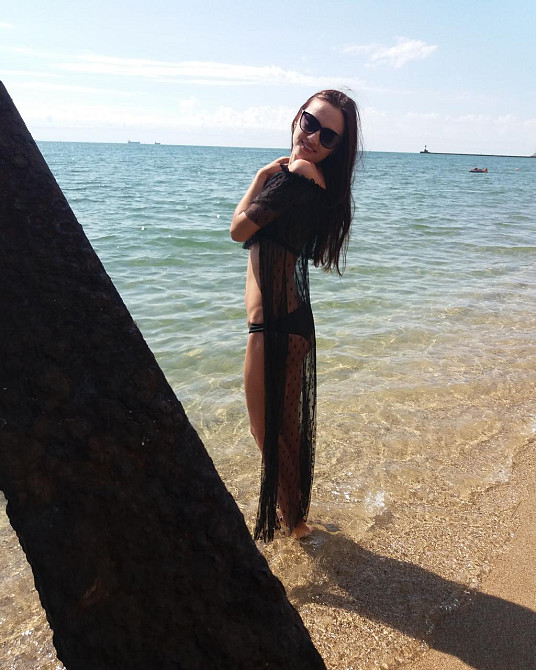 Накидка пляжная прозрачная со звездочками черный Киев - изображение 8