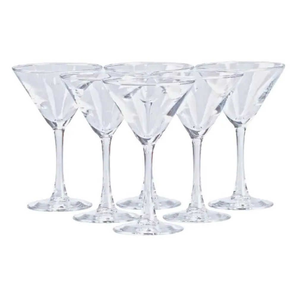 Набір келихів на високій ніжці 6 штук по 190 мл 6 штук для мартіні HP563 Київ - фото 2
