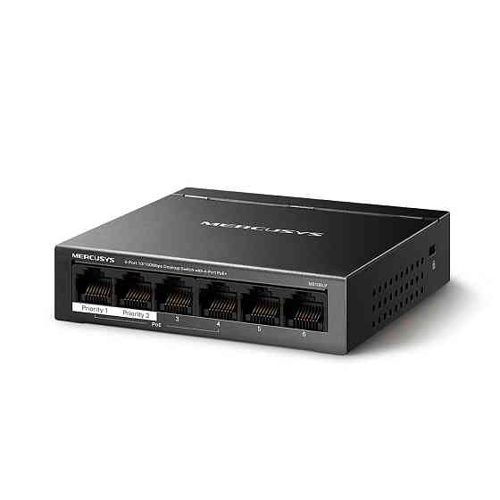 Комутатор Mercusys MS106LP некерований Харків