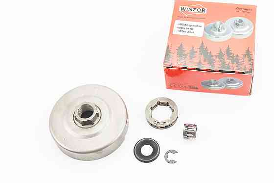 Тарілка зчеплення + зірка 3/8-7 Husqvarna-365/371/372, JONSERED-CS2165/2171/2172 + підшипник + мастило + шайби Киев