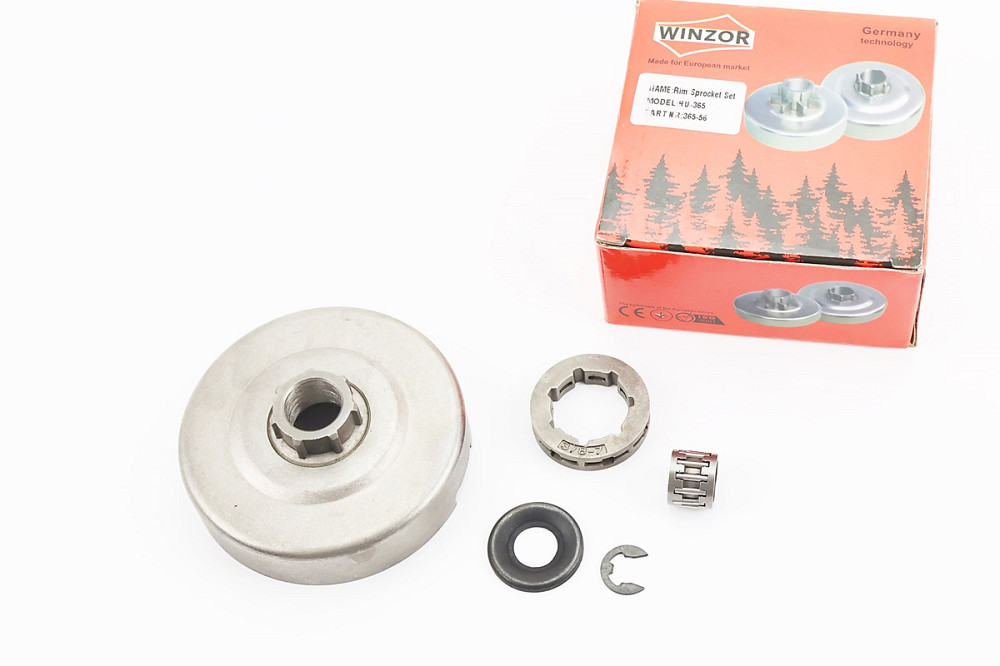 Тарілка зчеплення + зірка 3/8-7 Husqvarna-365/371/372, JONSERED-CS2165/2171/2172 + підшипник + мастило + шайби Киев - изображение 1