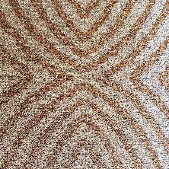 Шпалери метрові вінілові на флізелін 24 Carati Cristiana Masi геометрія смуги хвилі теракотові золотом 3д Київ