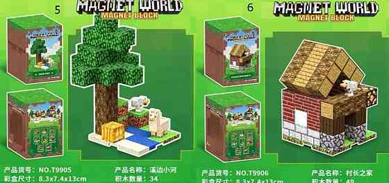 ЯКІСНИЙ Магнітний конструктор МАЙНКРАФТ з блоків MINECRAFT ТРЕНД 2025. Харків