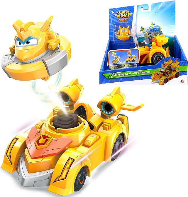 Ігровий набір Super Wings Spinning Vehicle Золотий Хлопчик (Golden Boy) Киев - изображение 1