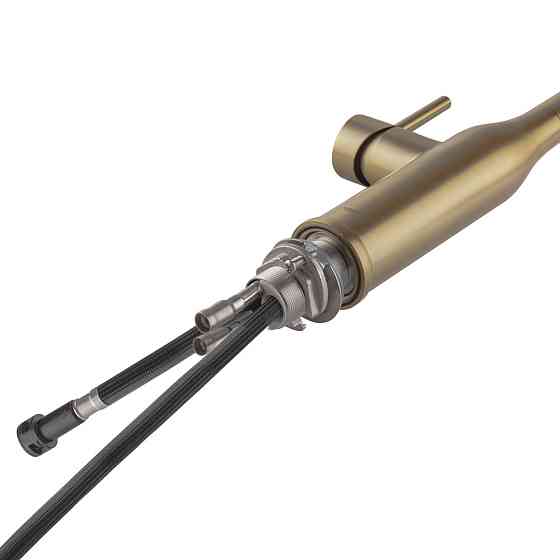 Кухонний змішувач Koer KI-70004-12 з висувним виливом з нержавіючої сталі (KR5004) Харків