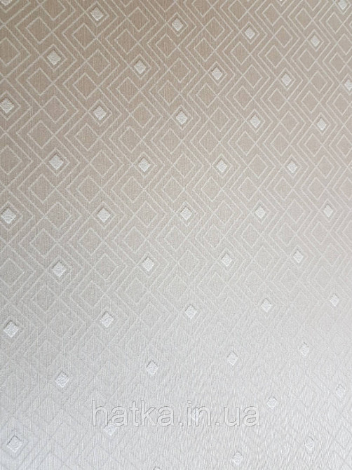 Текстильні шпалери на флізеліновій основі Cador Rasch Textil 086620 ромби геометрія абстракція молочні бежеві Київ - фото 1