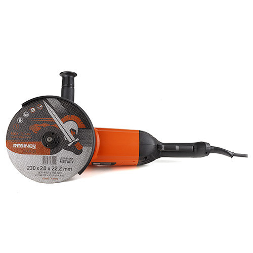 Болгарка Rebiner RAG-2450 (230 мм, 2450 Вт) — потужна кутова шліфмашина з гарантією 36 міс Львів - фото 6