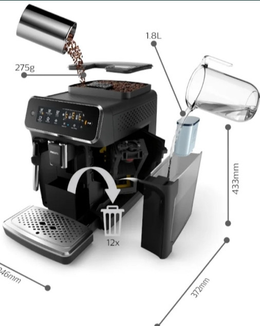 Кавомашина автоматична: Phillips EP3221/40 Харків - фото 2