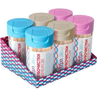 Зубочистки Добра Господарочка Бамбукові 280 шт. (4820086522267) Вінниця