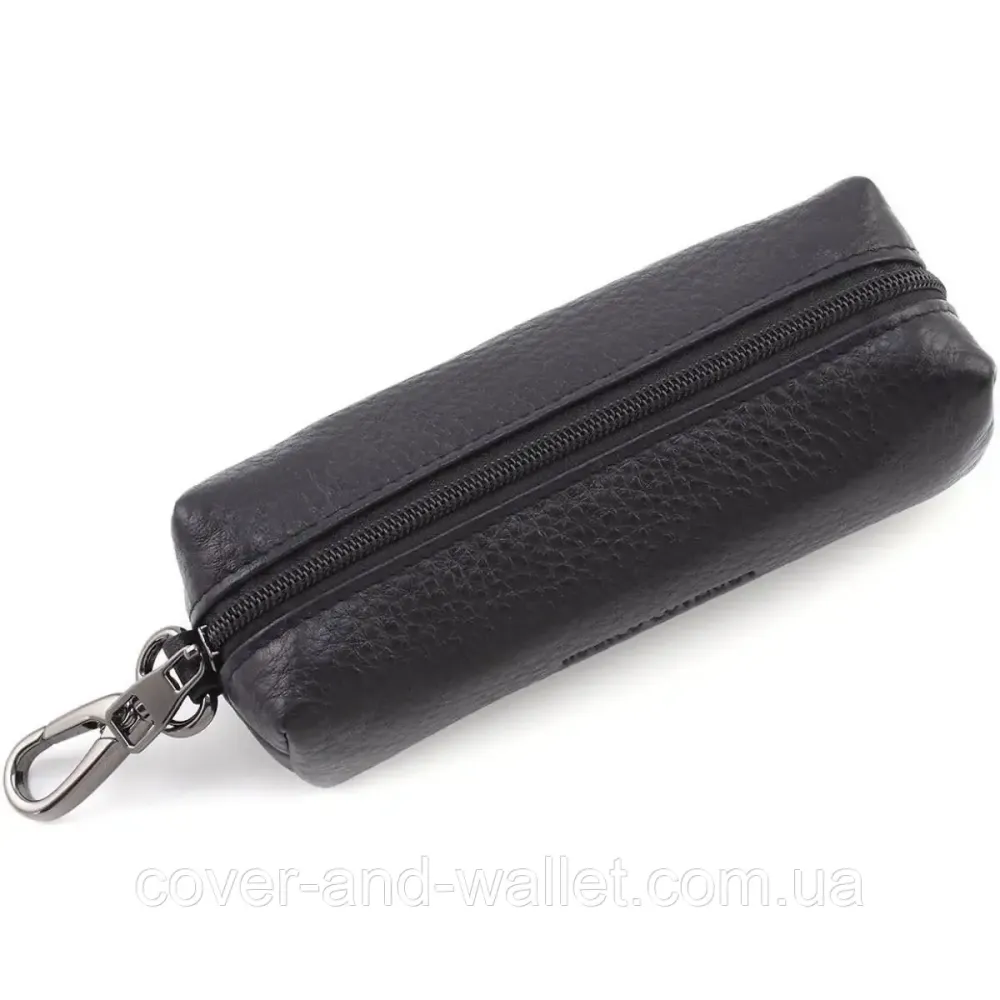 Элитная карманная ключница из натуральной кожи черного цвета Marco Coverna W005 Black Киев - изображение 3