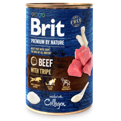 Влажный корм для собак Brit Premium by Nature с говядиной (8595602561834) Винница - изображение 1