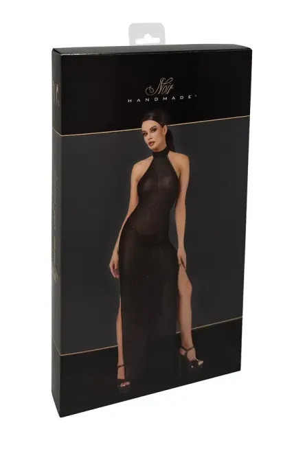 Сукня Noir Handmade F372 Onyx Twin-slit Long dress XS Львов - изображение 8