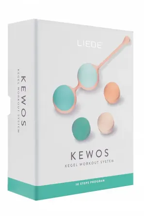 Вагінальні кульки Liebe Kewos — Peach/Mint, 5 кульок у комплекті, 15, 25, 35, 45 та 55 г Львів