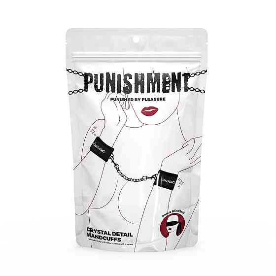Наручники Punishment - Crystal Detail Handcuffs - Black Sex Aura Київ