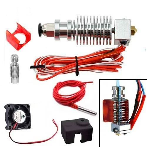 Хотэнд экструдер Trianglelab E3D 24В 1.75мм и металлический термобарьер Винница - изображение 1