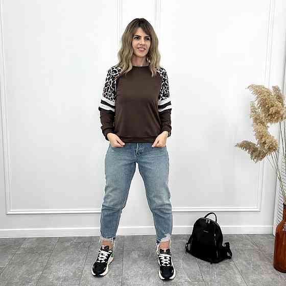 Женский свитшот со вставками 