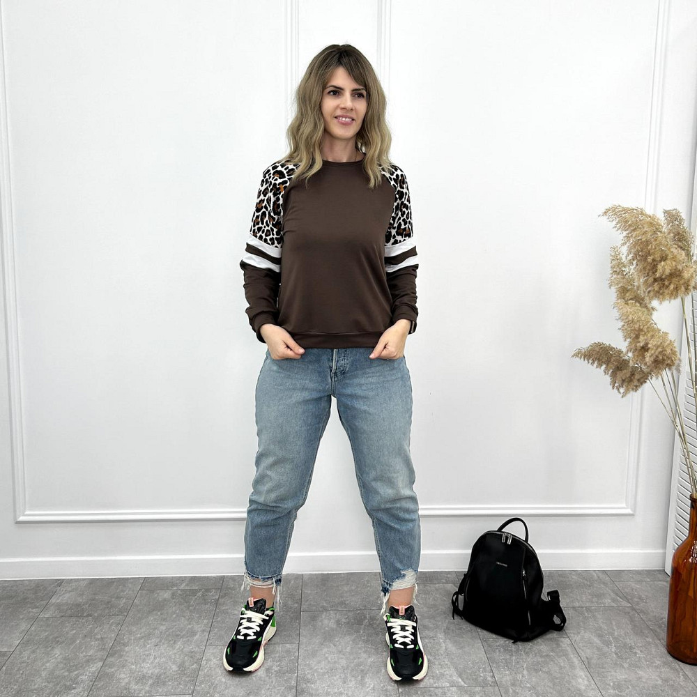 Женский свитшот со вставками 