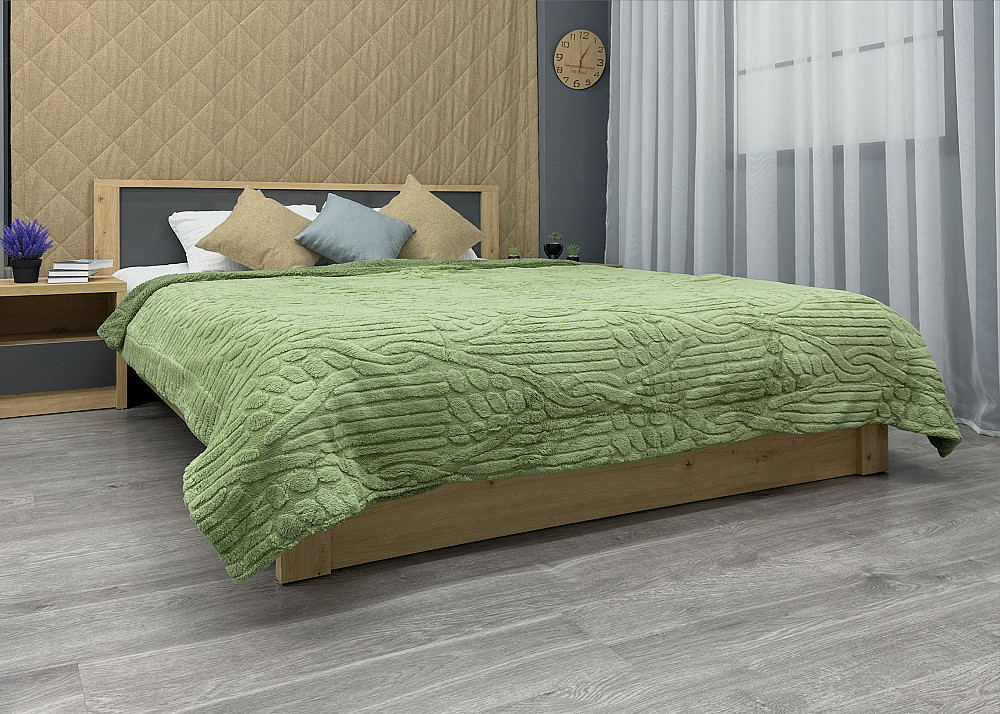 Плед 200х230 см (+-10см) на овчине 