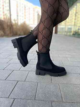 BIZONI Черевики жіночі BIZONI 215/1 чорні (зима, замша натуральна) (5687) Коломия