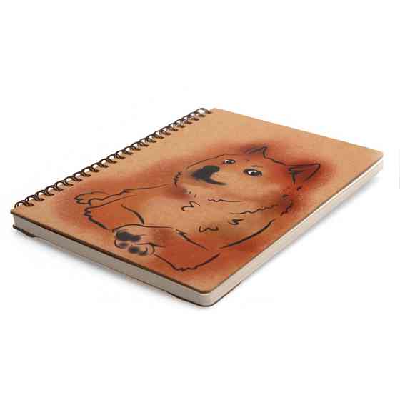 Блокнот "Доге" еко крафт-картон 11123-Т-KR формат А5 на пружині Вінниця