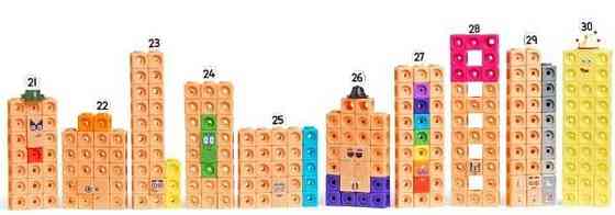 Учимся считать MathLink Cubes 21–30  hand2mind  Numberblocks 21-30 Харьков